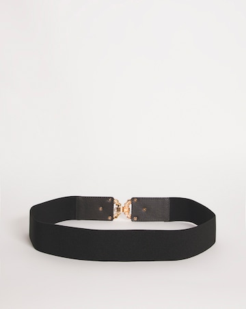 Twist Buckle Detail Elasticated Belt