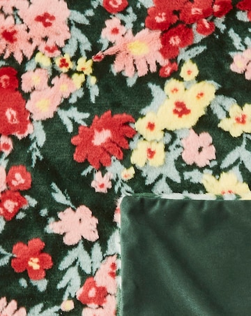 Ditsy Floral Faux Fur Throw