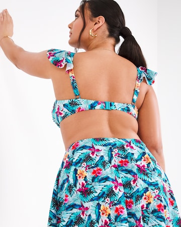 Joe Browns Tropical Frill Sleeve Bikini Top