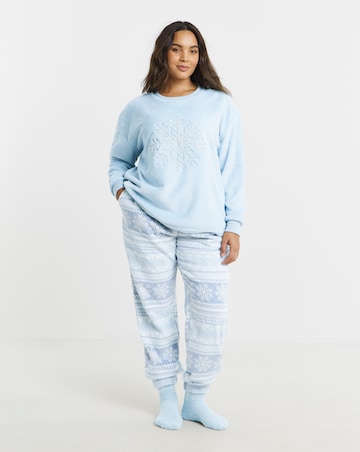 Pretty Secrets Christmas Giftable Fleece Pyjama Set & Fluffy Socks