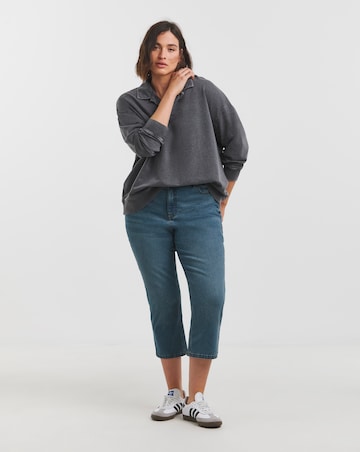 Mid Wash 24/7 Slim Crop Jeans
