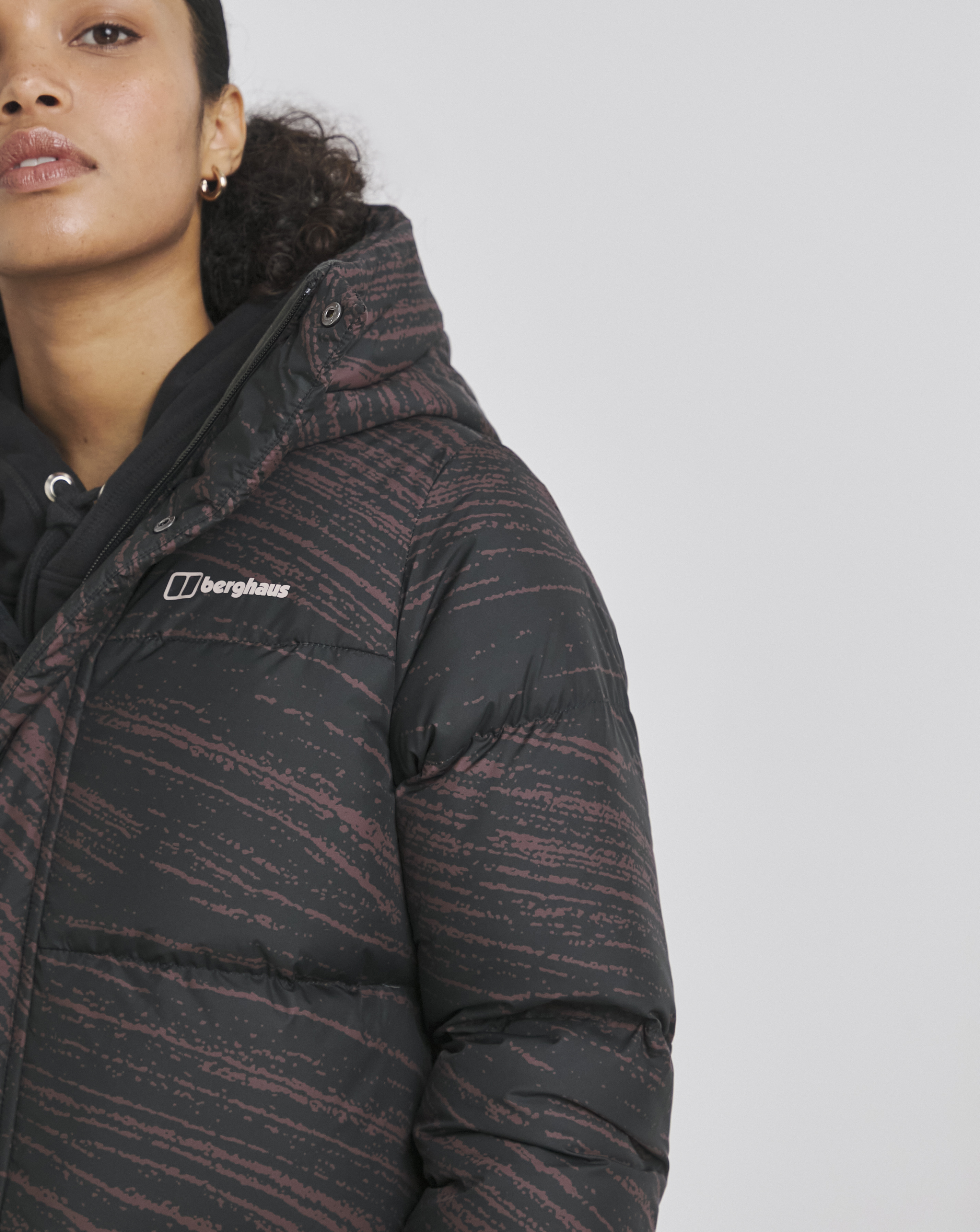 Berghaus Combust Reflect - Cappotto Lungo Invernale Donna Con Piumino Idrorepellente Hydro Down, Tecnologia Riflettente, Cappuccio Regolabile, Tasche Frontali - Caldo E Resistente All'Acqua