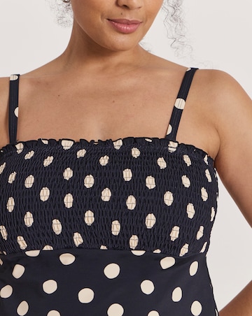 Simply Be Printed Bandeau Tankini Top