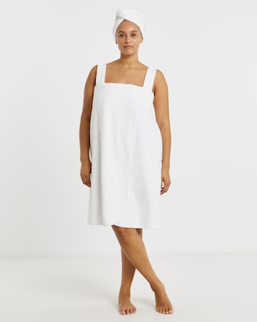 Pretty Secrets Towelling Shower Wrap And Turban