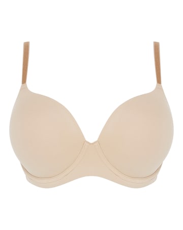 Pretty Secrets Feather Touch Moulded T Shirt Bra (B-F) Nude 4