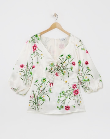 Joanna Hope Ruched Front Blouse