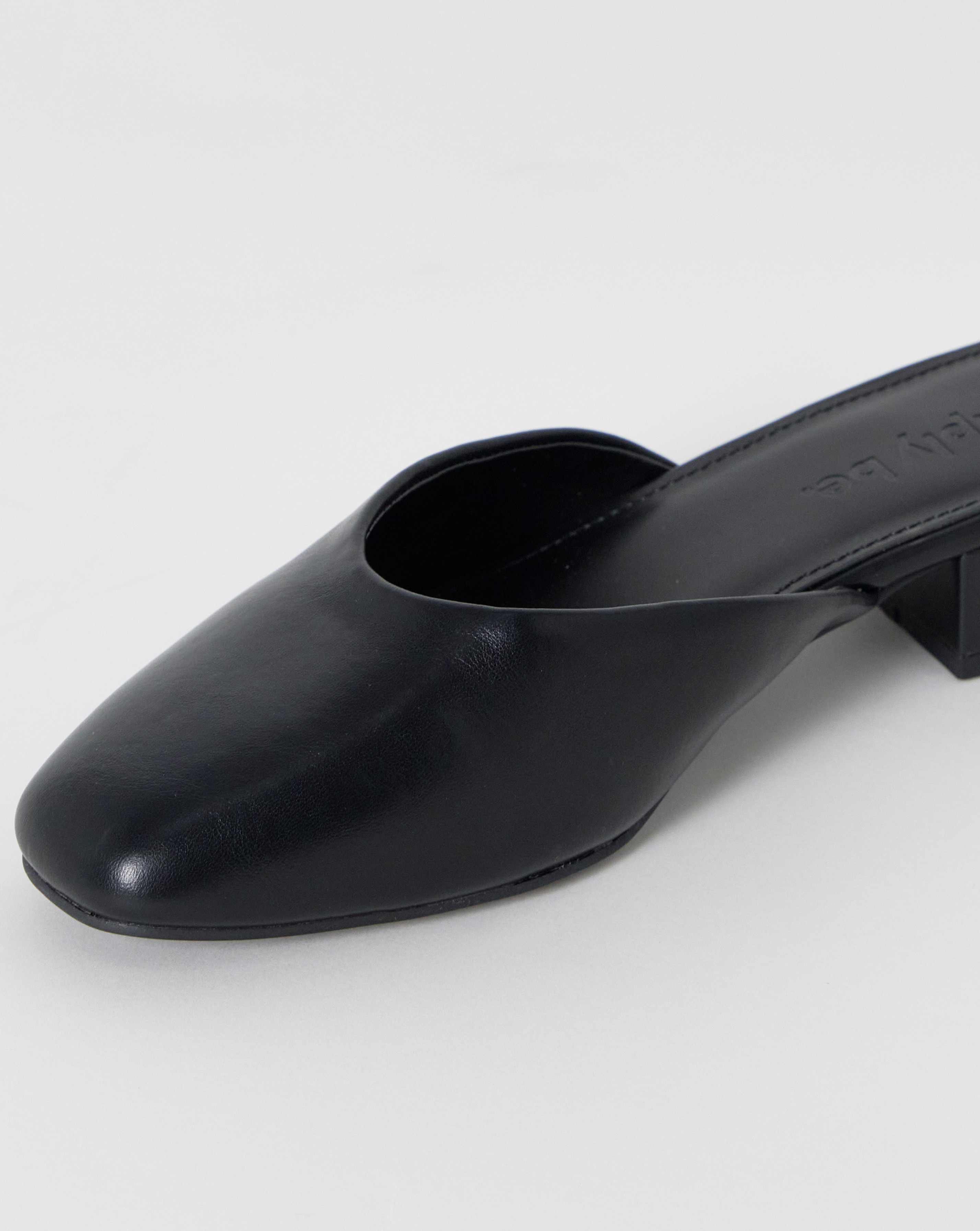 Lisa Low Block Heel Mules - Wide Fit (E) | Simply Be