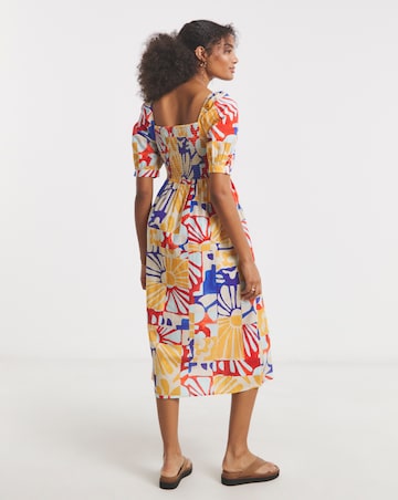 Native Youth Shirred Printed Smock