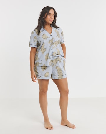 Chelsea Peers Cotton Seersucker Short Pyjama Set