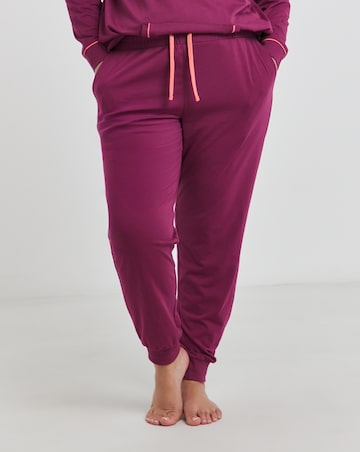 Joe Browns Jersey Lounge Jogger Plum