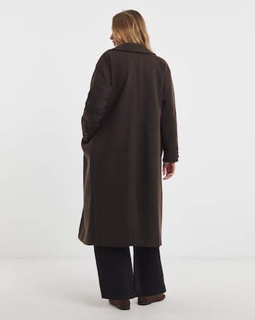 Chocolte Midaxi Faux Wool Coat