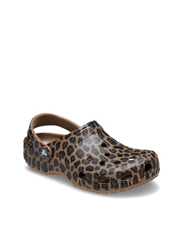 Crocs Sepia/Leopard Classic Animal Clog - Standard Fit