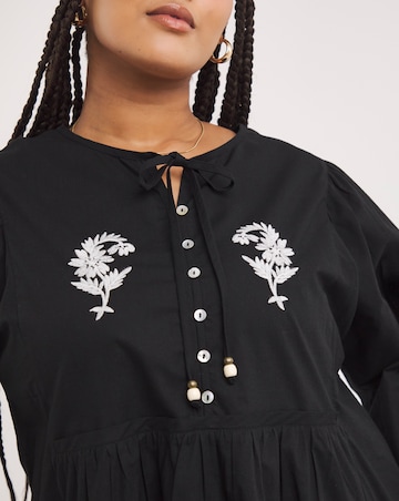 Joe Browns Black Erin Embrodiered Tunic