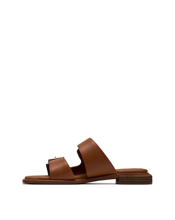 Clarks Tan Ariany Strap Leather Sandals - Standard Fit (D)