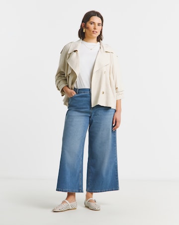 Pretty Blue 24/7 Crop Wide Leg Jeans