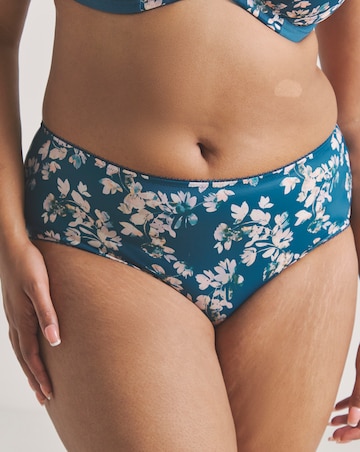 Goddess Kayla Full Fit Knicker Teal Blossom