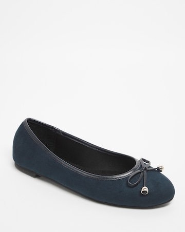 Selena Classic Flat Ballerina Shoes Extra Wide EEE Fit