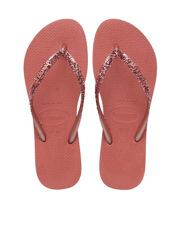 Havaianas Slim Glitter II Toe Post Flip Flop Sandals