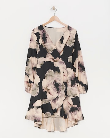 Flounce London Printed Woven Crepe Maxi Dress