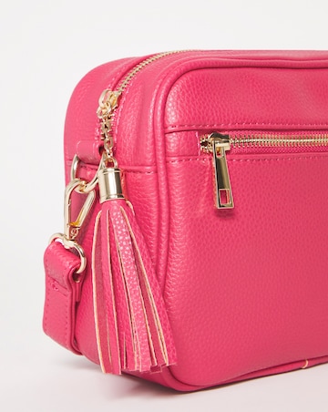 Pink Zip Detail Across Body Camera Bag