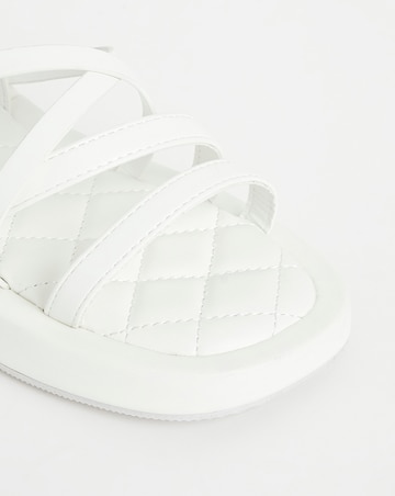 Simply Be Phoebe Strappy Flatform Sandals - Wide Fit (E)