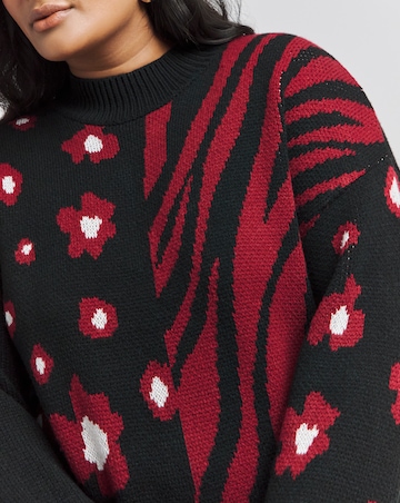 Joe Browns Mix Print Animal Jumper