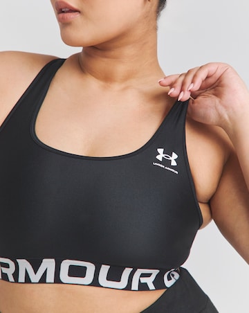 Under Armour HeatGear Authentics Mid Support Branded Bra