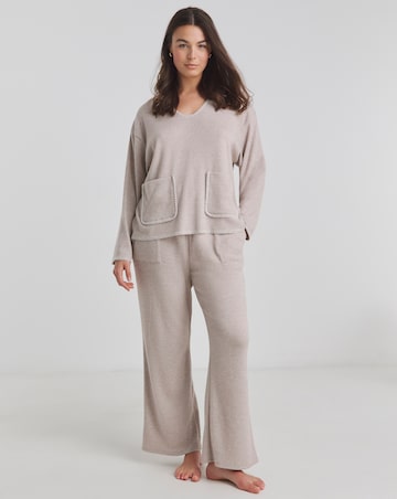 Figleaves Blanket Stitch Knitted Lounge Set