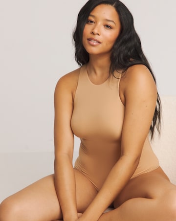 MAGISCULPT Light Control (2 Pack) Smoothing Racer Bodysuits Black/Latte