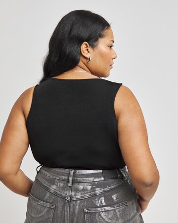 Slinky Racer Neck Bodysuit