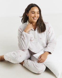 Chelsea Peers Fleece Zip Up Lounge Set