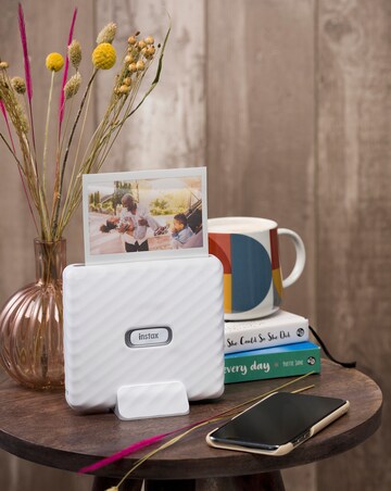 Fujifilm Instax Link Wide Printer with 40 Shot Film Pack - Ash White