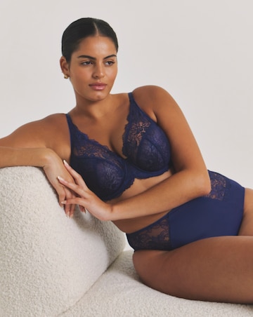 Pretty Secrets (2 Pack) New Ella Full Cup Wired Bras (C-J) Navy/White