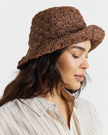 Chocolate Crochet Bucket Hat