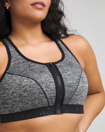 High Impact Zip Front Fastening Sports Bra B-F