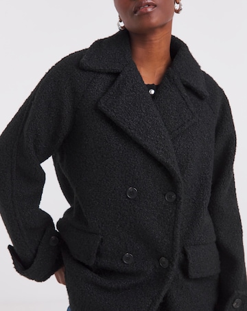 Black Teddy Peacoat