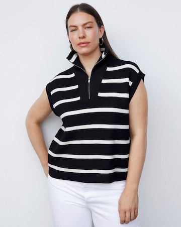 Mango Knitted Stripped Vest