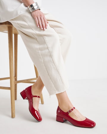 Blithe Low Block Heel Mary Jane - Wide Fit (E)