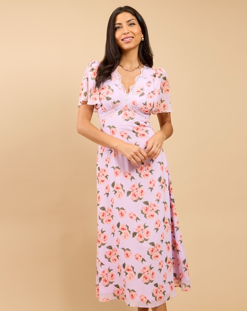 Little Mistress Floral Midaxi Dress