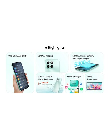 Honor X6c 128GB - Midnight Black