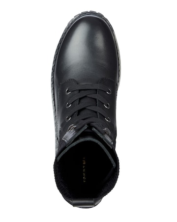 Tommy Hilfiger Knitted Flat Boots Standard D Fit