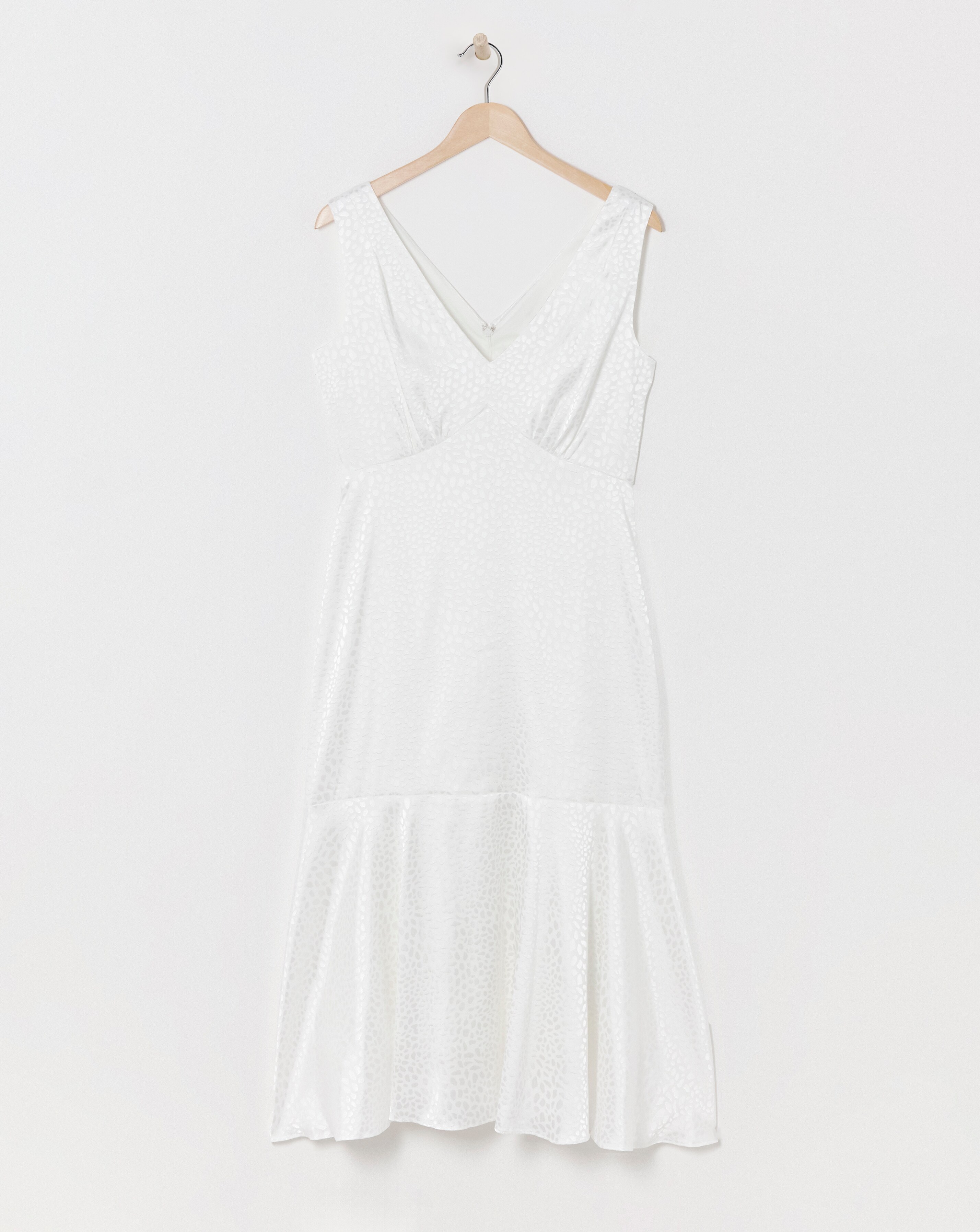 Joanna Hope Ivory Jacquard Bridal Midi Dress