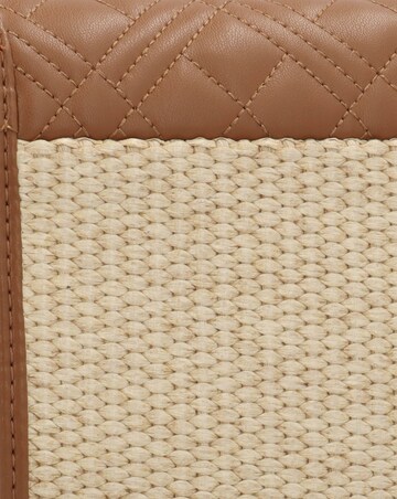Love Moschino Straw Chic Tan Cross-Body Bag
