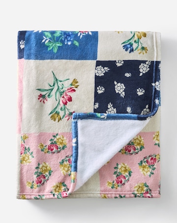 Julipa Patchwork Printed Fleece Throw