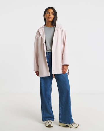 Simply Be Pink Short Rubberised Mac