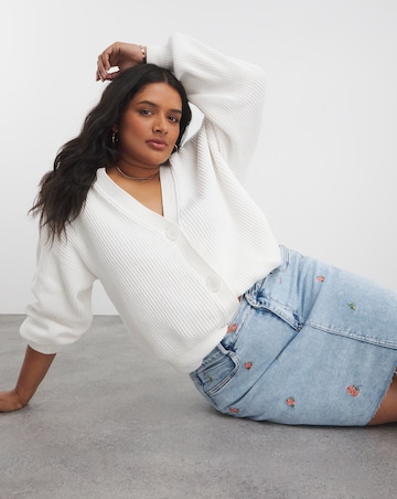 Simply Be Floral Embroidered Skirt