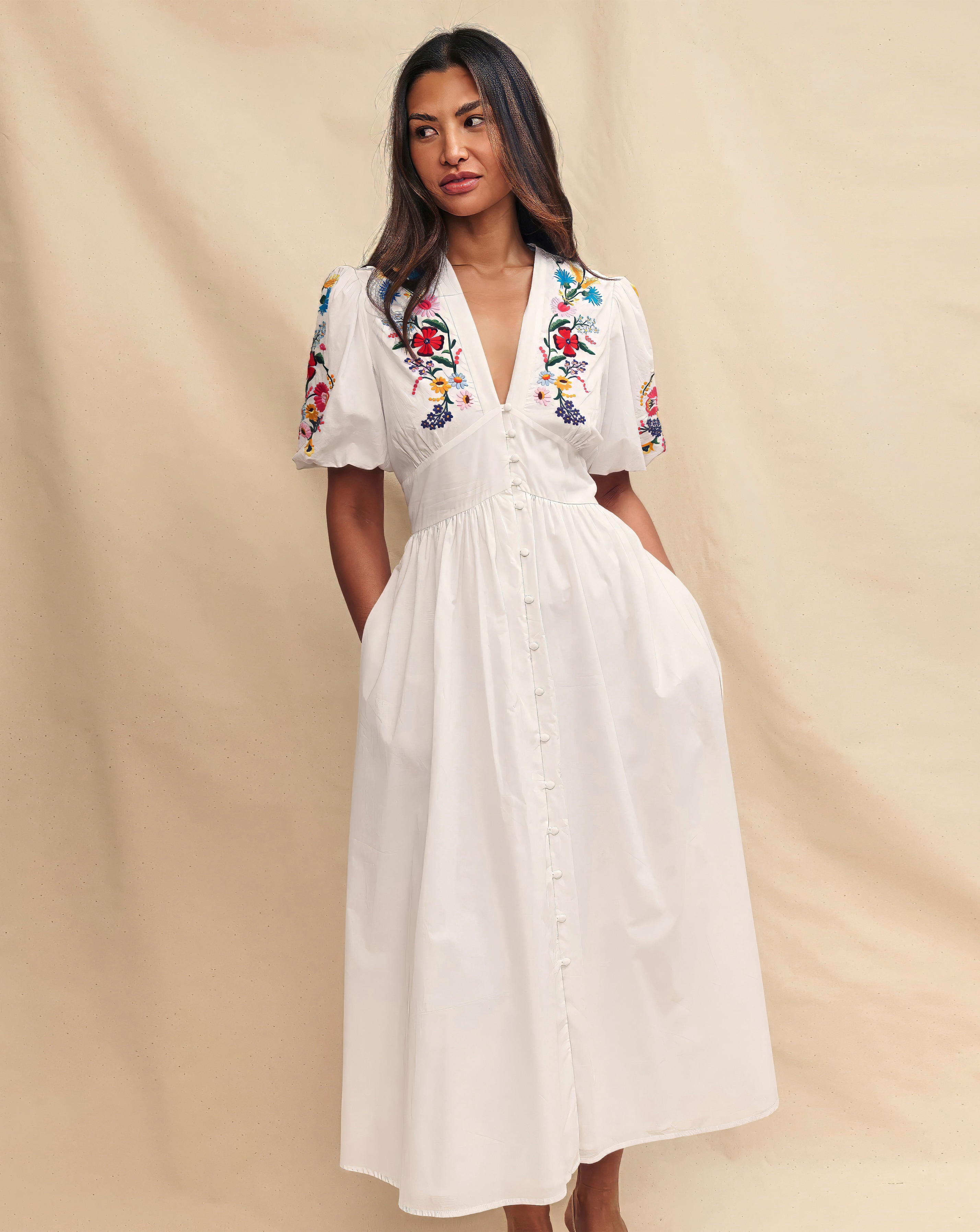 sachin and babi light blue dress Buy Nobody's Child Stripe Floral Embroidered Starlight Midi Dress for  Online