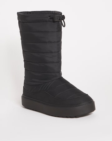 Medina Quilted Nylon Snow Boots - Extra Wide Fit (EEE)