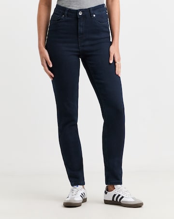 Simply Be Lexi Dark Indigo High Waist Super Soft Slim Leg Jeans