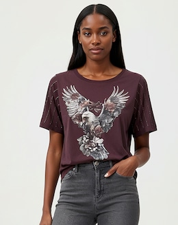 Religion Relaxed Fit Sequin Graphic Tee